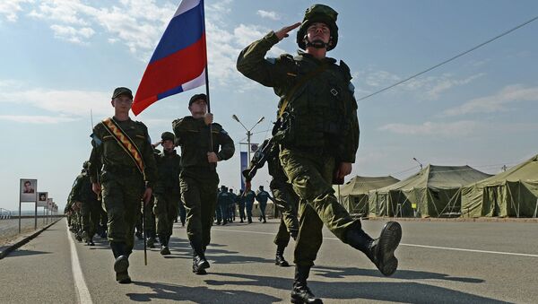 Военнослужащие подразделения миротворческой бригады Центрального военного округа Вооруженных сил РФ,. Архивное фото