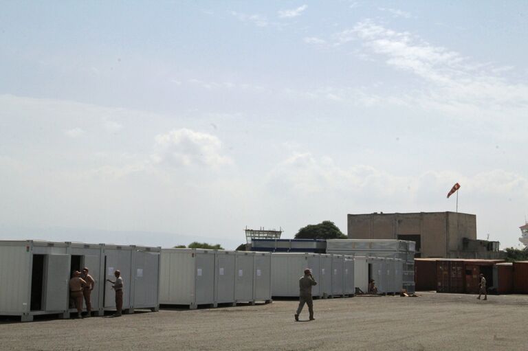 Военнослужащие РФ на базе Хмеймим в Сирии