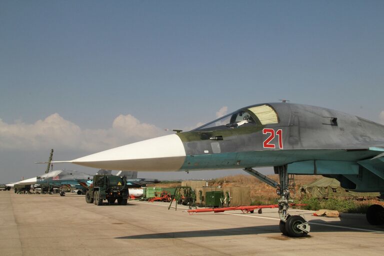 Российская боевая авиация на аэродроме Хмеймим в Сирии
