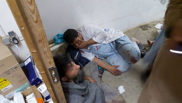 Больница Врачей без границ в Кундузе после удара с воздуха