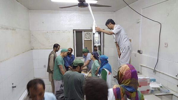 Больница Врачей без границ в Кундузе после удара с воздуха