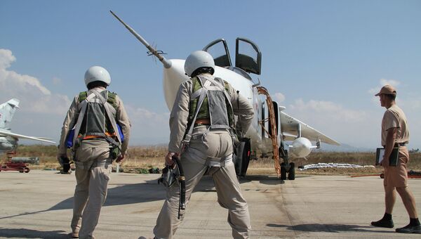 Российские самолеты на базе Хмеймим в Сирии