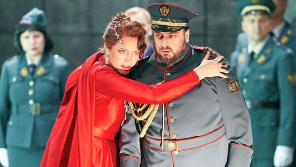 Татьяна Сержан в постановке Макбет на сцене Венской оперы