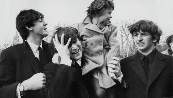 Группа The Beatles в Центральном парке Нью-Йорка, США. 1964 год