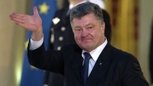Президент Украины Петр Порошенко после окончания встречи лидеров Нормандской четверки в Париже