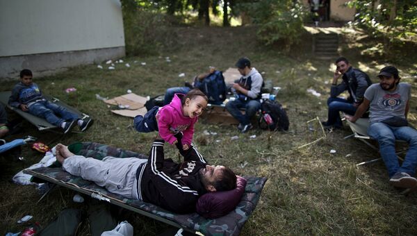 Беженцы в городе Бели-Манастир, Хорватия. Архивное фото