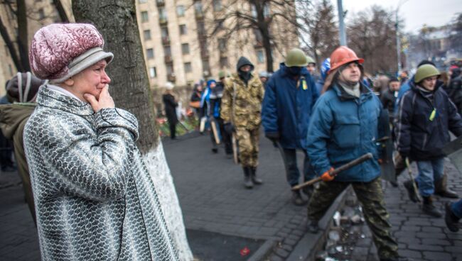 Обстановка в центре Киева. Архивное фото