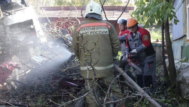 Ликвидация последствий ДТП с участием автобуса с детьми под Хабаровском