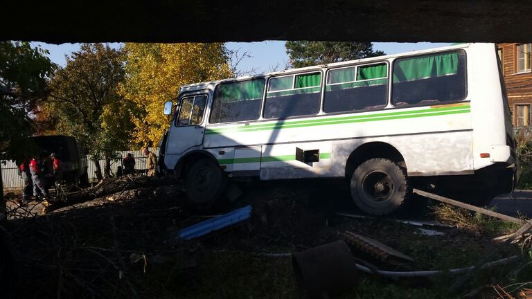 Ликвидация последствий ДТП с участием автобуса с детьми под Хабаровском