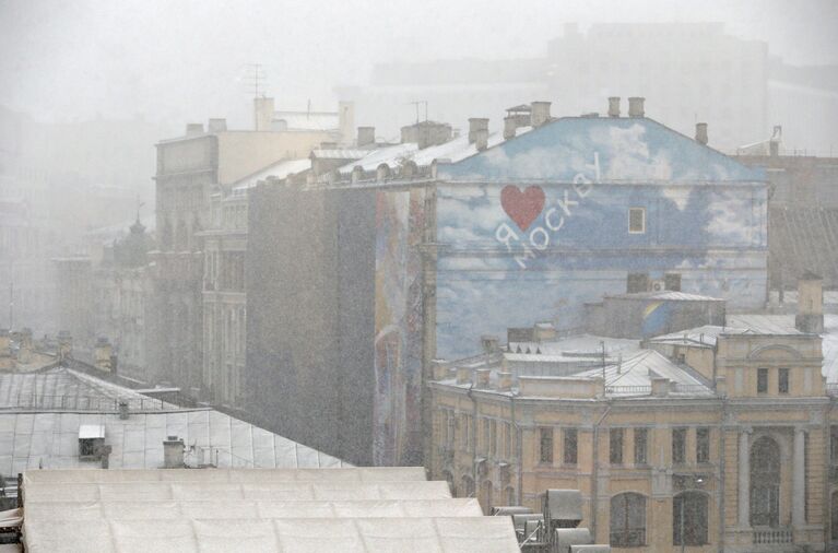 Снегопад в Москве