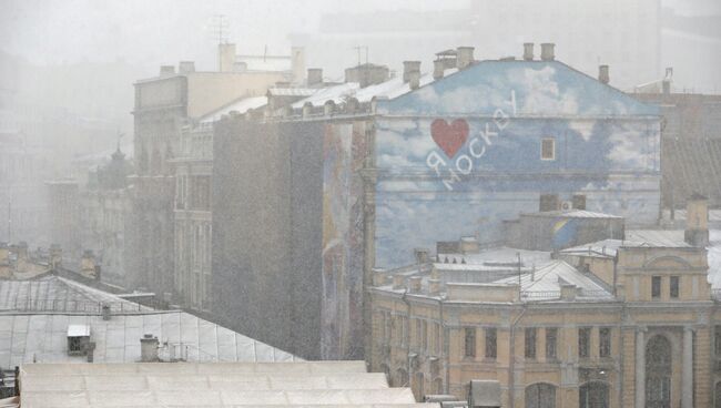 Снегопад в Москве