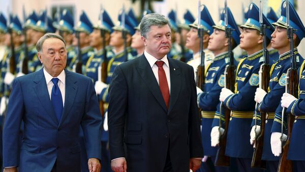 Визит президента Украины Петра Порошенко в Казахстан