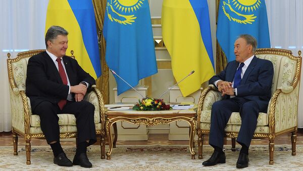 Визит президента Украины Петра Порошенко в Казахстан. Архивное фото
