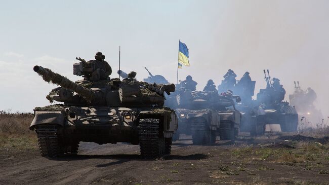 Танки украинской армии в Донецкой области. Архивное фото