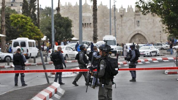 Израильская полиция в Старом городе в Иерусалиме