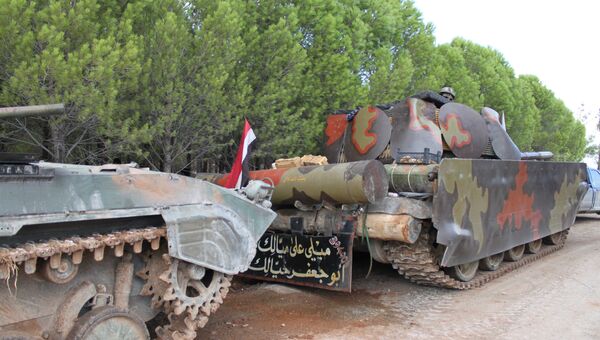 Освобожденный сирийской армией при поддержке российской авиации город Аль-Бахса