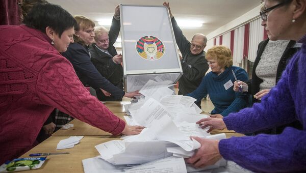 Подсчёт голосов во время выборов на пост президента Белоруссии