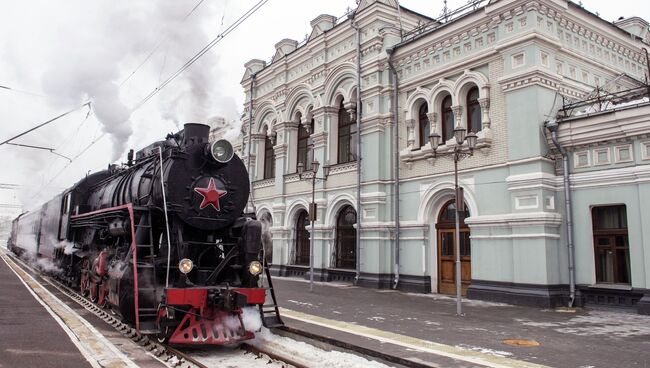 Ретро-поезд РЖД для романтических знакомств