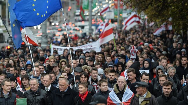 Митинг оппозиции в Минске