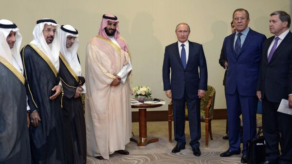 Встреча президента РФ Владимира Путина с заместителем наследного принца Саудовской Аравии Мухаммадом ибн Салманом Аль Саудом в Сочи