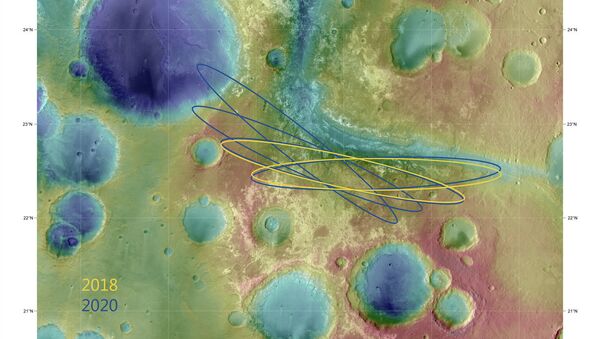 Зоны посадки марсохода ЭкзоМарс в долине Маврт