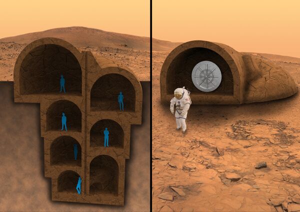 Проект дома на Марсе от команды RedWorks