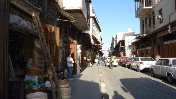 Центральный рынок в старой части города Дамаска. Архивное фото