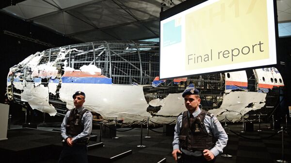 Презентация доклада Совета безопасности Нидерландов по причинам крушения Boeing 777. Архивное фото