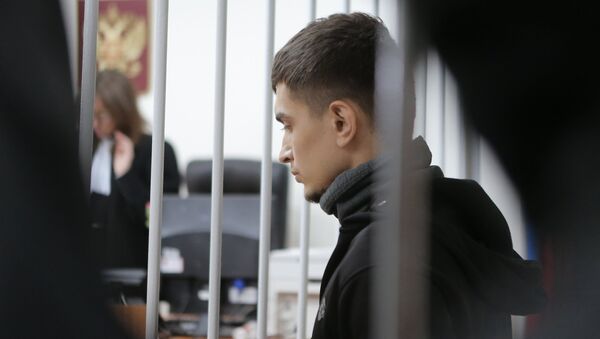 Подозреваемый в подготовке теракта в Москве Аслан Байсултанов в Лефортовском суде города Москвы