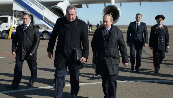 Рабочая поездка президента РФ В.Путина в Амурскую Область