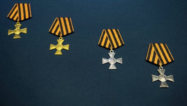 Знаки отличия военного ордена Святого Георгия I - IV степеней
