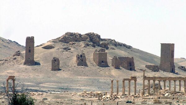 Вид Пальмиры, Сирия. Архивное фото