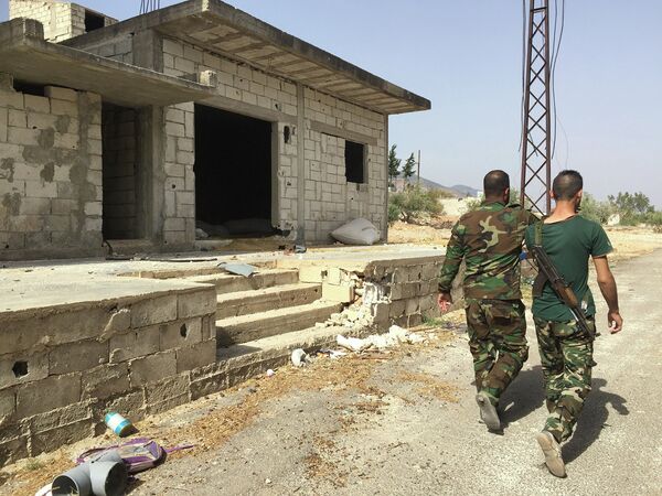 Деревня Саф-Сафа (провинция Хама), освобожденная сирийской армией от боевиков Фронта ан-Нусра