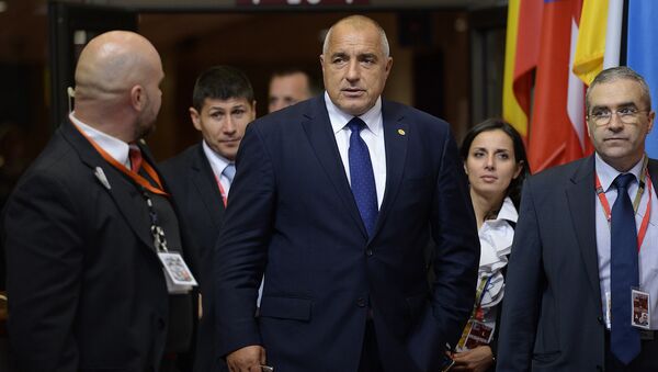 Премьер-министр Болгарии Бойко Борисов покидает саммит ЕС в Брюсселе