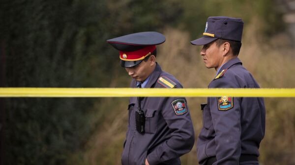 Сотрудники правоохранительных органов Киргизии