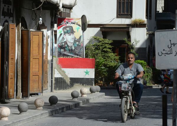 На одной из улиц Дамаска
