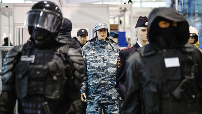 Подготовка к открытию международной выставки Интерполитех - 2015