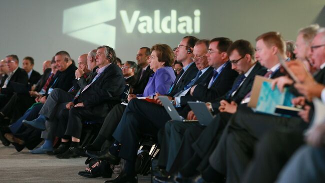 Участники на открытии 12-го ежегодного заседания Международного дискуссионного клуба Валдай. Архивное фото