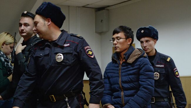 Один из подозреваемых в причастности к запрещенной в Российской Федерации террористической организации Хизб ут-Тахрир аль-Ислами в Мещанском суде Москвы