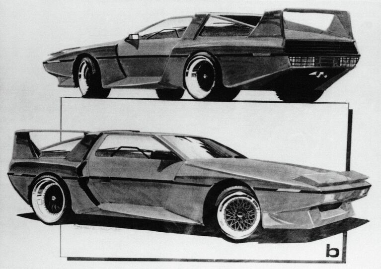 Рисунок новой модели автомобиля DeLorean