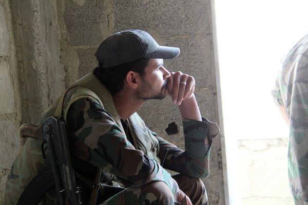 Спецоперация сирийской армии в городе Хараста