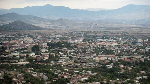 Город Степанакерт самопровозглашенной Республики Нагорный Карабах. Архивное фото