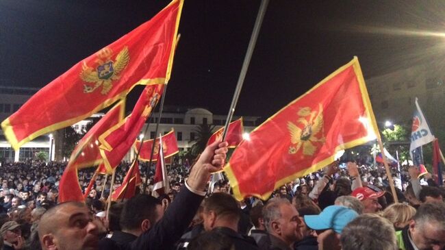 Протесты в Черногории. Архивное фото