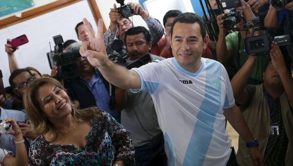 Кандидат в президенты Гватемалы Джимми Моралес
