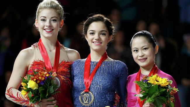 Тройка победителей Гран-при Skate America в США