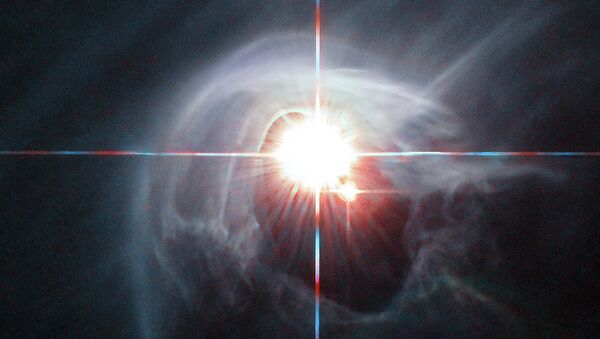 Космическое кольцо дыма, сфотографированное телескопом Хаббл