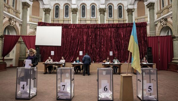 Избирательный участок в Харькове