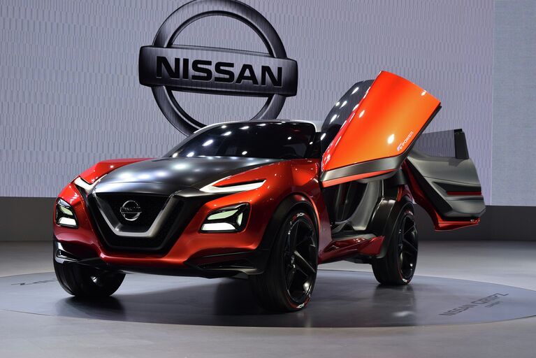 Стенд компании Nissan на 44-м автосалоне Tokyo Motor Show 2015 в Токио, Япония