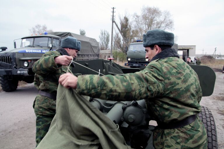 Отвод военной техники в ДНР