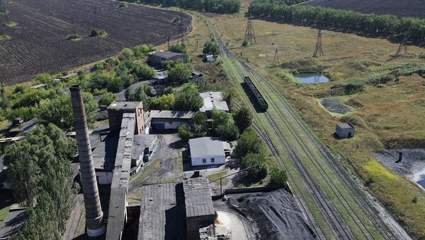 Инфраструктура шахты в Донецкой области. Архивное фото
